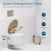 SANILO Wooden Toilet Seat with Soft Close [ROUND] - Decorative,