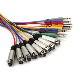 Hosa STX-803F Balanced Snake, XLR3F to 1/4" TRS, 9.8 Feet