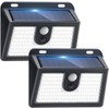 [2 Packs] Solar Motion Sensor Outdoor Lights, Super Bright Solar