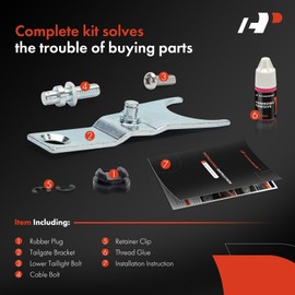 A-Premium Rear Left Tailgate Assist Lift Supports Shock Struts Compatible with Toyota Models - Tacoma 2005 2006 2007 2008 2009 2010 2011 2012 2013 2014 2015 Pickup