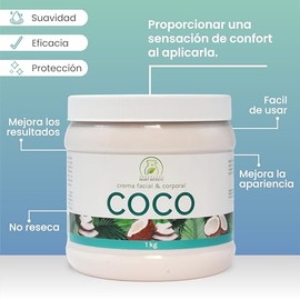 Crema Facial & Corporal De Coco Piel Suave Productos Mart Mexico 1 Kilo