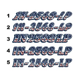 cbcdecals - American Flag Boat Registration Numbers Set of two 3 x 20Set of 2 American Flag Custom Boat Registration Decals for Boats Jet Ski's Sailboat PWC Hull Id Air release vinyl decals