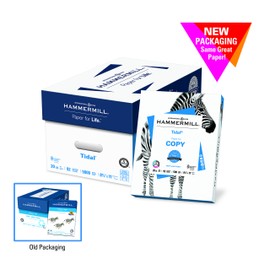 Hammermill Printer Paper, 20 lb Tidal Copy Paper, 8.5 x 14-1 Ream (500 Sheets) - 92 Bright, Made in the USA