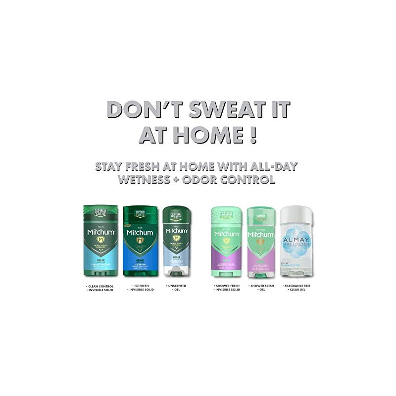 Almay Sensitive Skin Clear Gel Anti-Perspirant & Deodorant, Fragrance Free,2.25