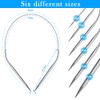 YAANBUNB Set of 6 Circular Knitting Needles Set 40 cm