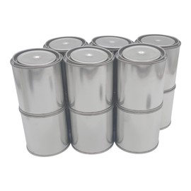 AUTORIND 1/2 Pint Size Metal Paint Cans with Lids, 1-Cup Capacity Empty Unlined Half Pint Paint Pails, for DIY and Art Craft Projects. (Pack of 12)