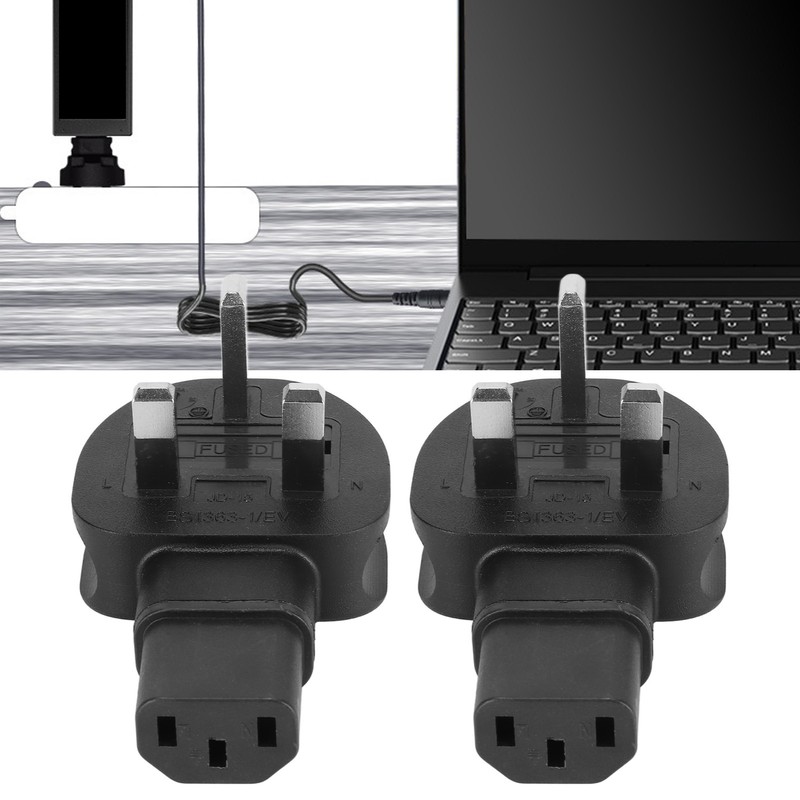 2Pcs to IEC320 C13 Power Adapter Power Cord Adapter Connector
