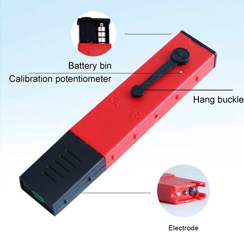 PH Tester Backlight Portable Digital PH Meter ATC High Accuracy