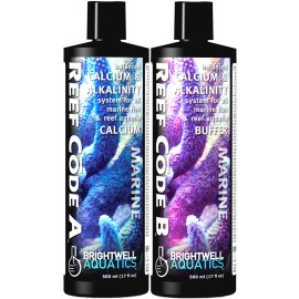 Brightwell Aquatics Reef Code A&B Pro Pack 2x 500mL Balanced Calcium Alkalinity
