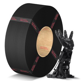 ANYCUBIC PLA Filament Refill 1.75mm, 3D Printer Filament, for Reusable Spools, Dimensional Accuracy +/- 0.02mm, Fit with Most Reusable Spools, 1KG, Black