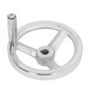 3 Spoke Hand Wheel with Revolving Handle Cast Iron Round
