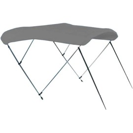 Seal Skin Covers 3 Bow / 4 Bow Bimini Top for Boats, Marine Grade Waterproof Canopy Cover with Frame, Durable Sun Shade Cover, Mounting Hardware, Rear Straps & Storage Boot (6'L x 61-66" W x 54" H)