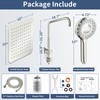 KAIYING Dual Shower Heads with Handheld Spray Combo, Magnetic Filtered