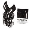 Healeved Wavy Curly Hair Extensions 22-Inch Synthetic Hairpieces for Women