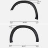 G-PLUS Fender Flares, Compatible With Dodge 2009-2018 Ram 1500, [Doesn't