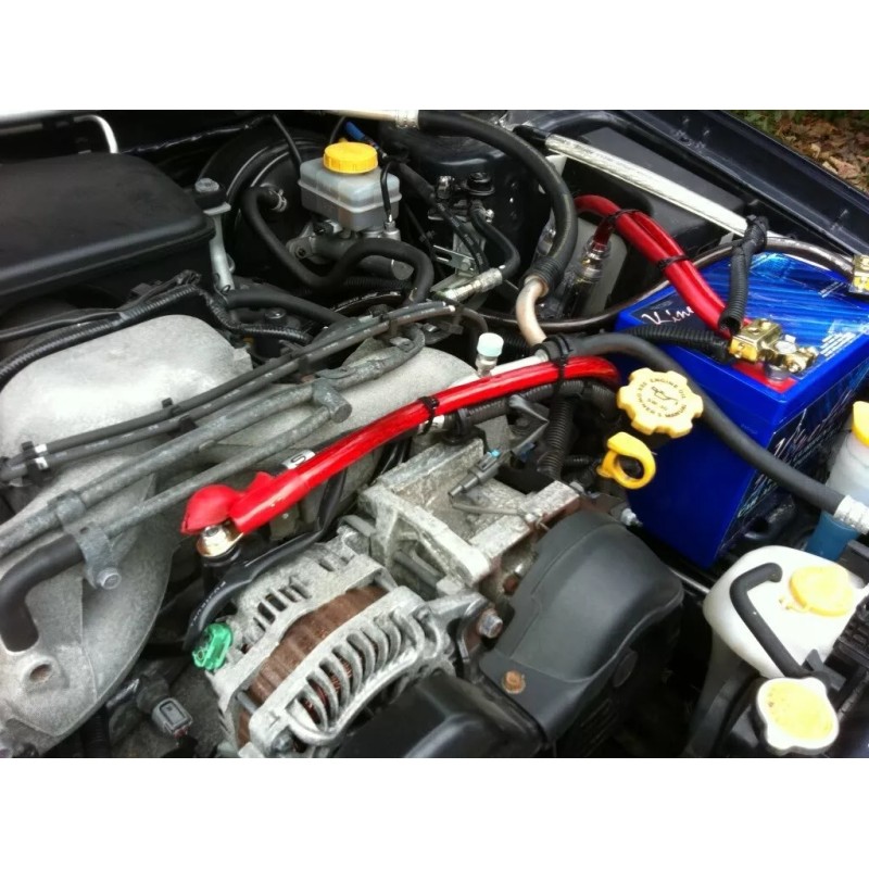 Bullz Audio BIG 3 Upgrade 1/0 GAUGE Alternator Electrical RED