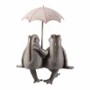 Hi-Line Gift Ltd. Couple Frogs Edge Sitting Statue Under Umbrella