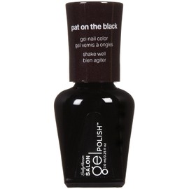 Sally Hansen Salon Gel Polish Nail Lacquer, Pat On The Black, 0.14 Fl Oz