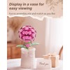 3D Flower Wooden Puzzles for Adults-Hydrangea, DIY Wooden Flowers Model