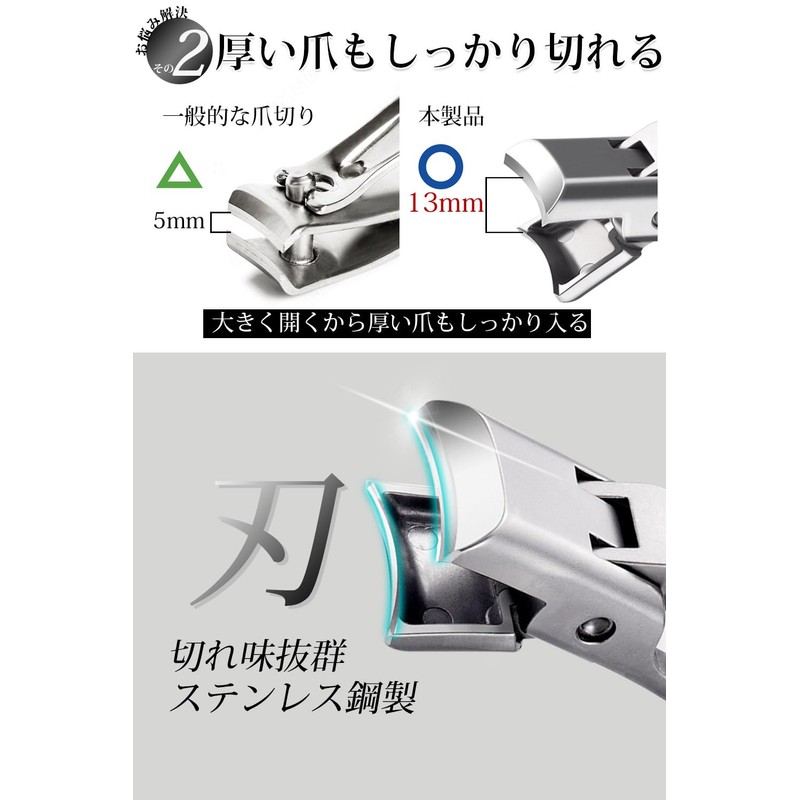 Nail Clipper Revolution, Prevents Nails from Scattering x Cutting Thick