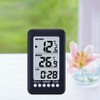 Hygrothermograph, Eacam LCD ℃/℉ Digital Wireless Indoor/Outdoor Thermometer Clock Temperature