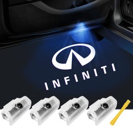 No Fade Car Door Lights Logo Compatible with Infiniti, LED Welcome Lights Accessories for Q50 Q60 Q70 G25 G37 QX50/56/60/70/80 M25/35/37/45/56 FX35/37/45/50 EX25/35/37