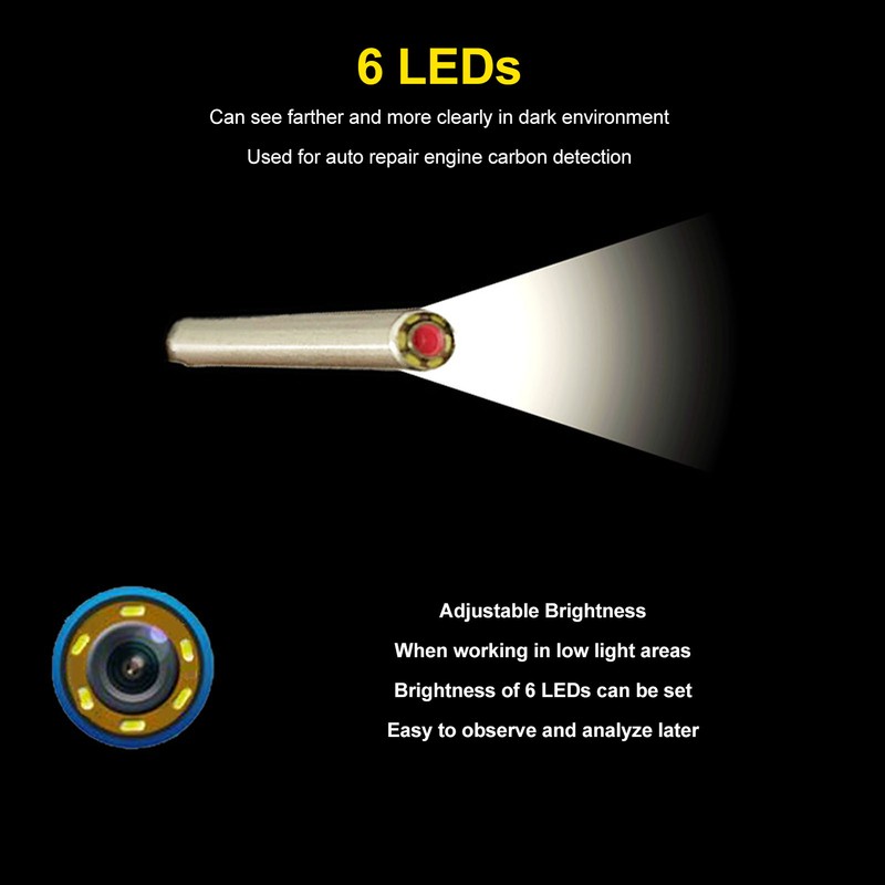 USB Endoscope 1080P 3.9mm Camera IP67 Waterproof Type C Industrial