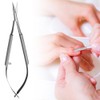 Alnicov Cuticle Scissors, Fine Curved Professional Precision Grooming Kit with