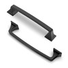 FURNIWARE Pack of 5 Cabinet Handles,Hardware Drawer Pulls Matt Black,Zinc