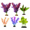 6PCS Silk Plants for Betta Fish Tank,Silk Plants for Fish