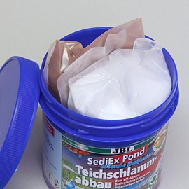 JBL Sedi Ex Pond 27330 Bakterien und Aktivsauerstoff zum Abbau von Teichschlamm, 250 g