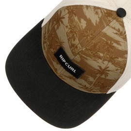 Rip Curl Combo Flowers Trucker Cap Basecap Baseballcap Truckercap Meshcap Flat Brim Snapback (One Size - Gold)