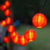Dreamworth Red Lantern String Lights 33ft/10m 100 LEDs Hanging Lanterns