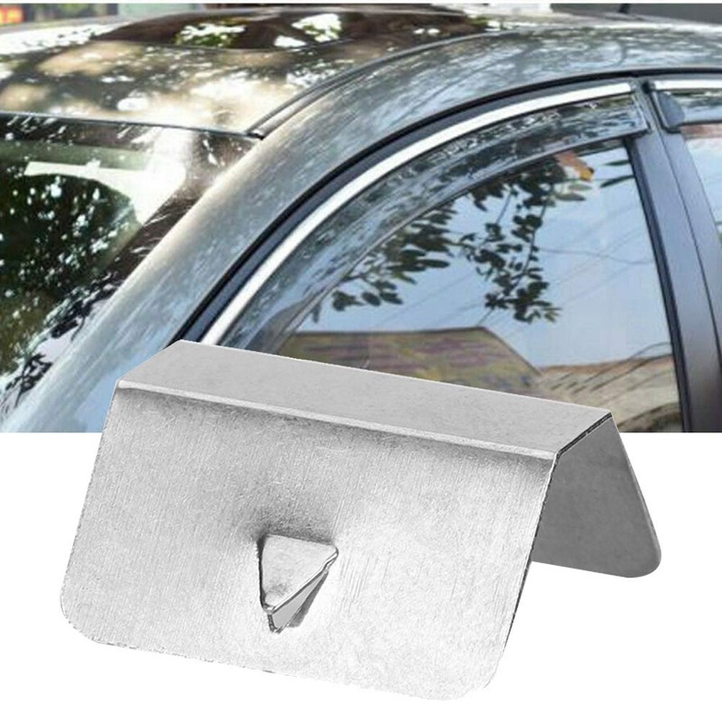 Wind Rain Deflector Clips, Stainless Steel Material Universal Car Wind