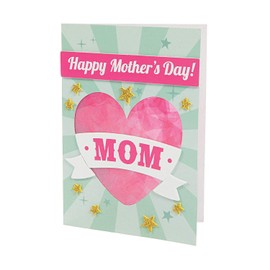 Fun Express Mother's Day Tissue Acetate Card CK-12 - Craft Kits - 12 Pieces