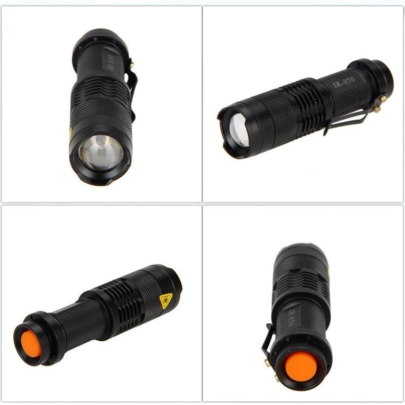 WINDFIRE Mini IR Lamp Zoomable 5W 850nm LED Infrared Flashlight