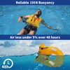 Owntop Inflatable Swim Vest Adults, Manual Kayak Swim Jacket with