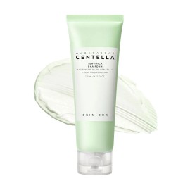 SKIN1004 Tea-Trica BHA Foam, Makeup Remover with Centella Asiatica & Tea Tree, Korean Face Cleanser for Oil & Sebum Controlnet weight: 125ml, color: Gray