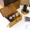 Seagrass Storage Basket Woven Storage Box with Lids Makeup Organizer