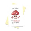 Arsagen Adorable Mushroom Love Card for Him, Funny Valentine’s Day