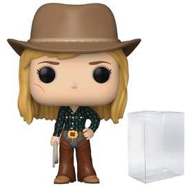 POP TV: Yellowstone - Beth Dutton with Lasso & Cowboy Hat Funko Vinyl Figure (Bundled with Compatible Box Protector Case) Multicolored 3.75 inches