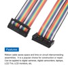 MECCANIXITY IDC Rainbow Wire Flat Ribbon Cable 2.54mm Pitch 20