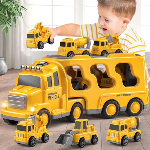Beby Buty Beby Buty 5 in 1 Construction Trucks Cars