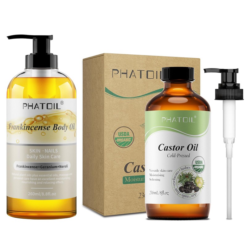 PHATOIL PHATOIL Frankincense Body Oil 8.8fl.oz and 8fl.oz Organic Cold