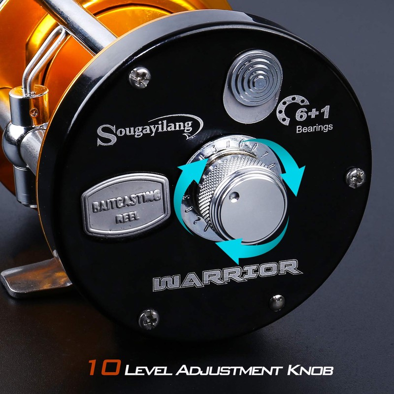 SougayilangFishing reels Round Baitcasting Reel - Conventional Reel - Reinforced