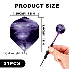 Fezf 21 x Dart Flights in Various Designs, Accessories for Darts Dart Flights for Softtip Darts