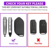 QBUC for 2PCS Kia Key Fob Cover with Keychain Soft