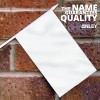 Anley White Mini Flag 12 Pack Hand Held Solid White