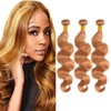 Honey Blonde Bundles P27/30 Body Wave Human Hair Highlight Light