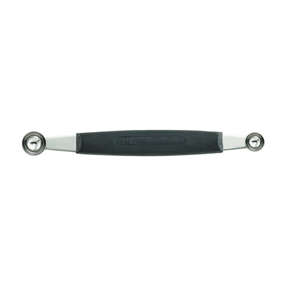Cutlery-Pro Melon Baller, Soft-Grip Non-Slip Handle, 18/8 Stainless Steel, 10/15-Millimeter Scoops